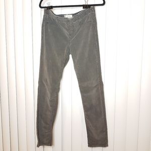 Free People Pull On grey Corduroy pants